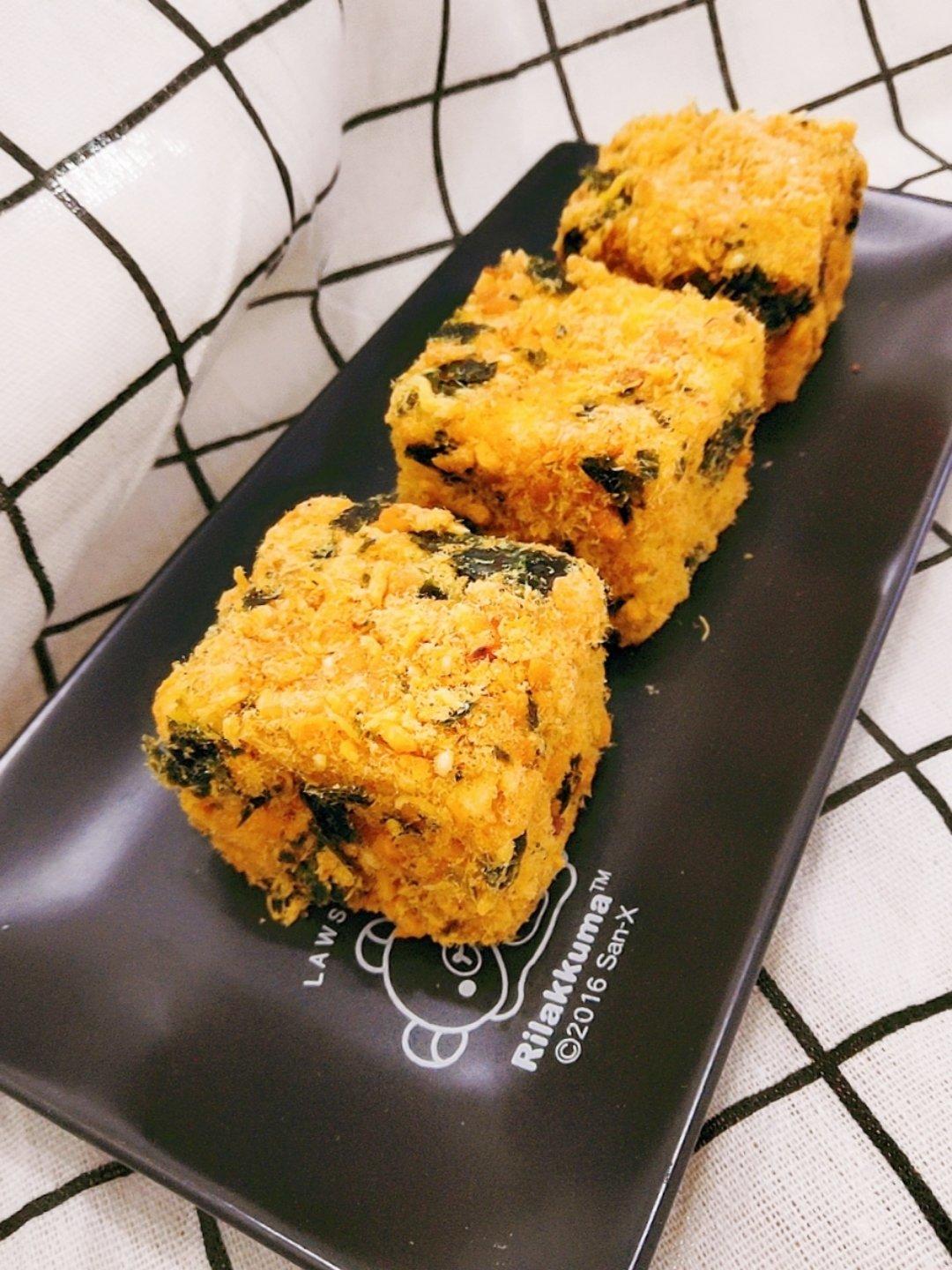 海苔肉松小方·让我心甘情愿长肉啊😂（11寸烤盘量）