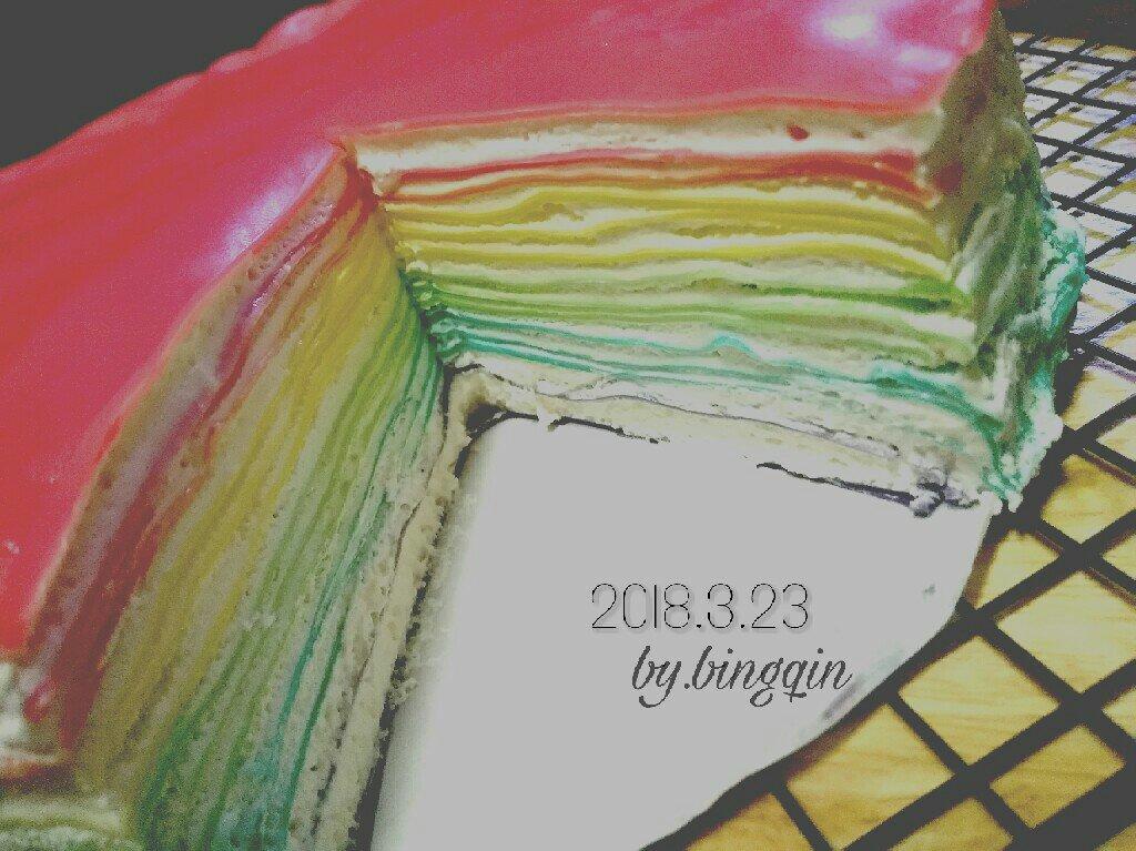 彩虹千层蛋糕 彩虹可丽饼(Mille Crepe Cake)