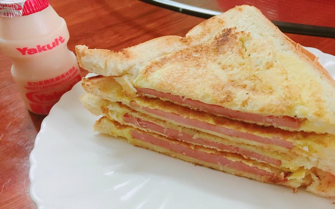 4844_宝儿做的一片面包的三明治