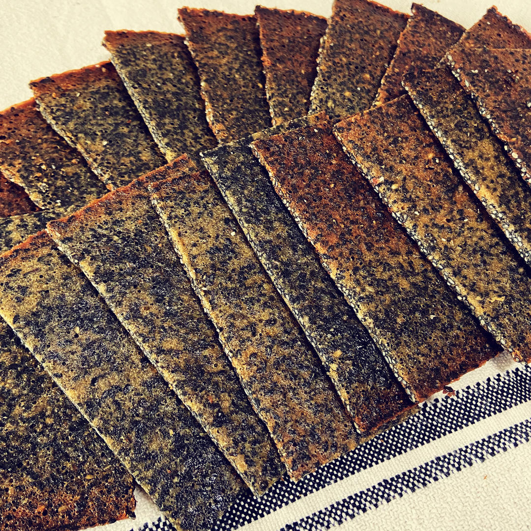 芝麻薄脆饼干，一步操作，超级简单