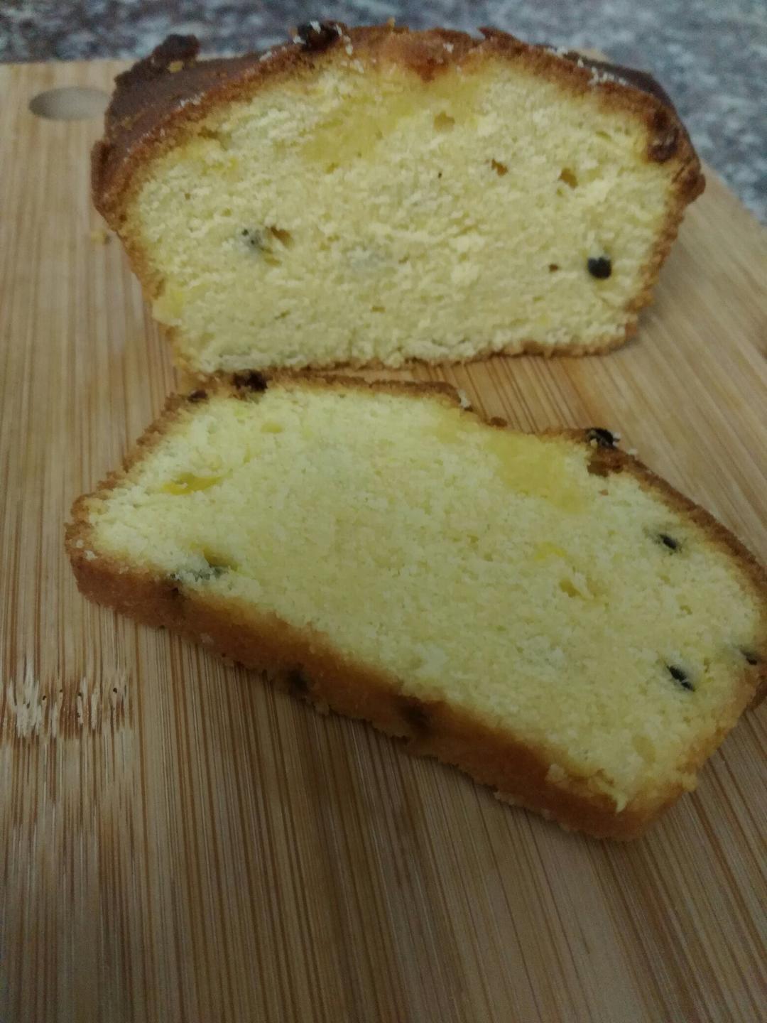 轻盈百香果磅蛋糕