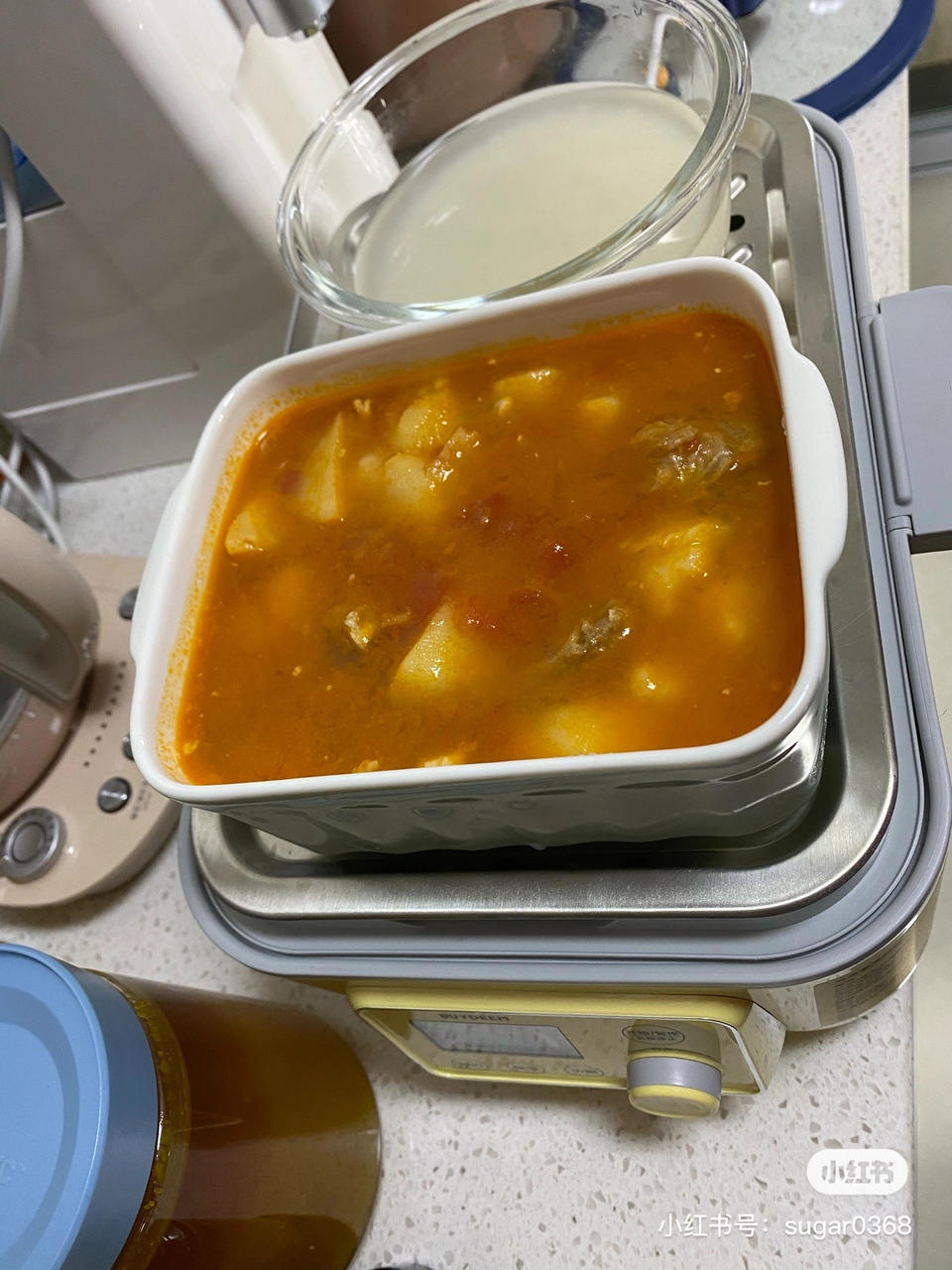 粉蒸南瓜牛肉【12月北鼎蒸炖锅食谱】