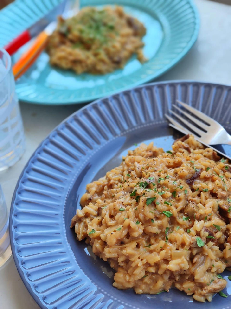 鸡肉牛肝菌烩饭