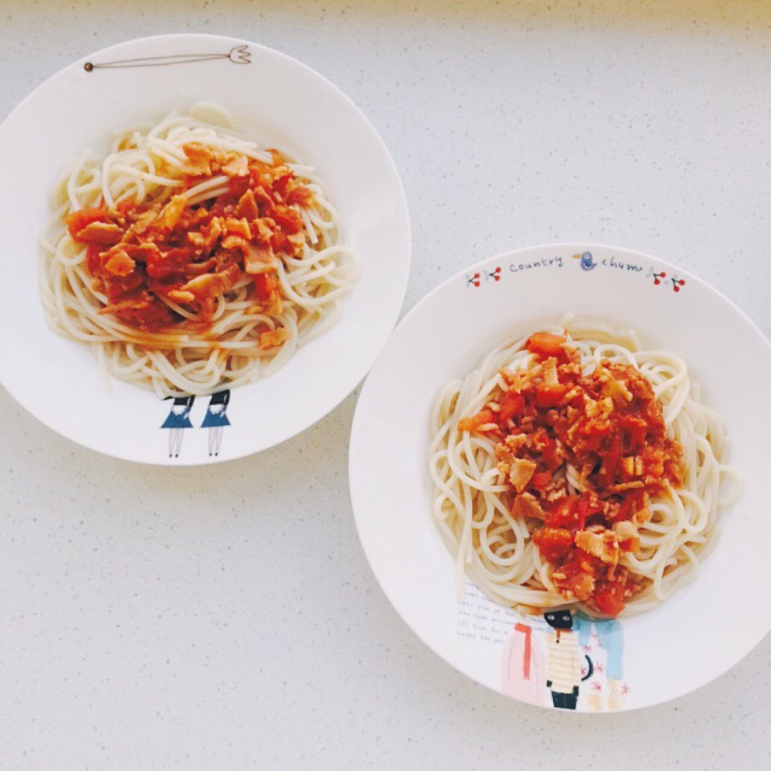 培根番茄意大利面