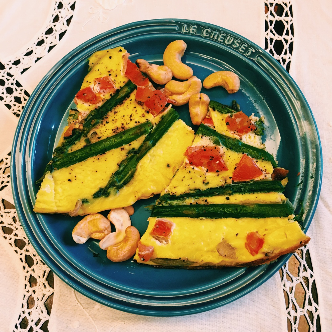 芦笋虾仁早餐蛋饼