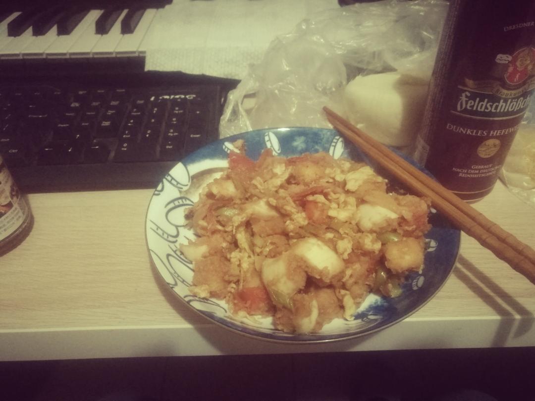 Xihongs hijidanhug uomo(西红柿鸡蛋糊锅馍)的做法