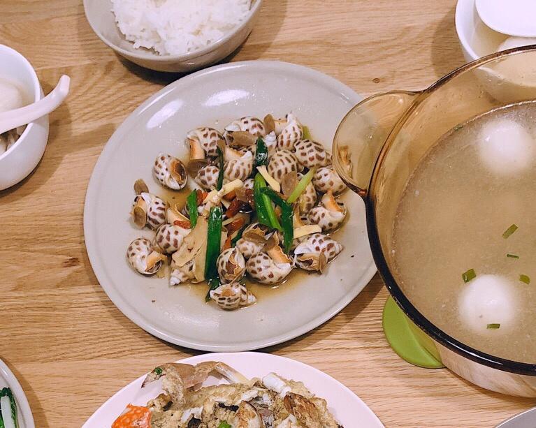 老酒煮花螺
