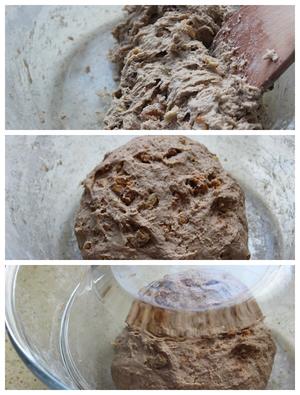 减脂期必备‼️无需揉出膜的黑麦核桃面包🥯的做法 步骤2