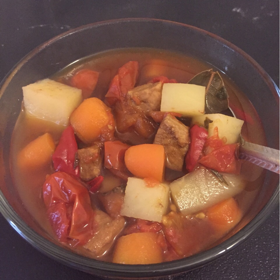 西红柿土豆炖牛肉