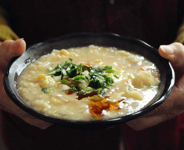 暖胃暖心的菜肉疙瘩汤的做法