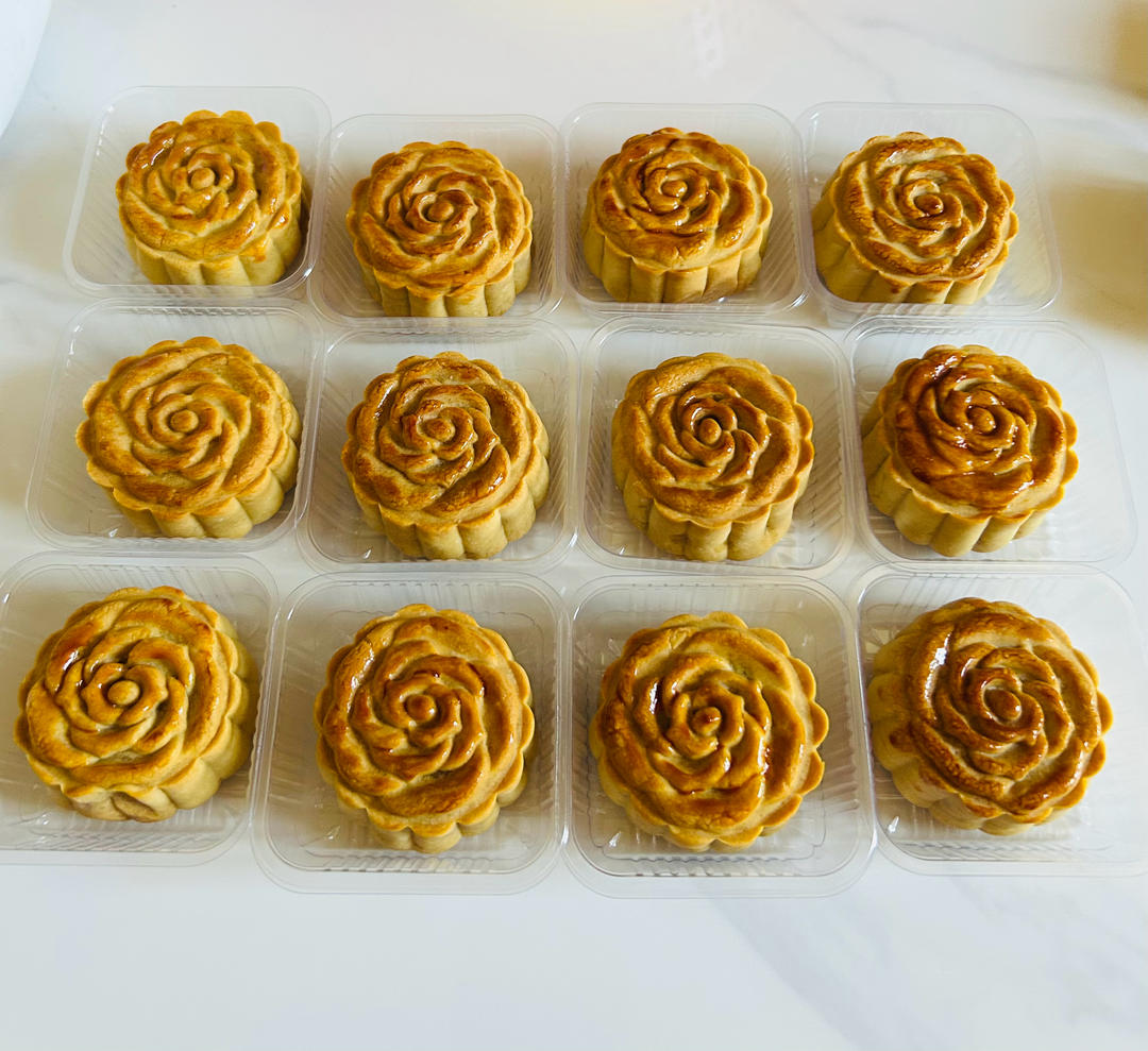 椰蓉奶香月饼（多次实验，配方超好用！）