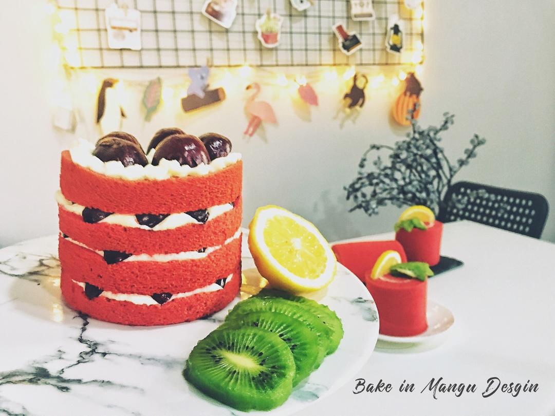 红丝绒戚风蛋糕-精华液版