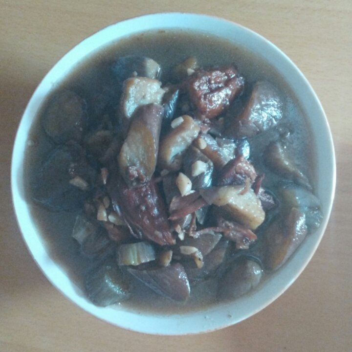 红烧肉末茄子