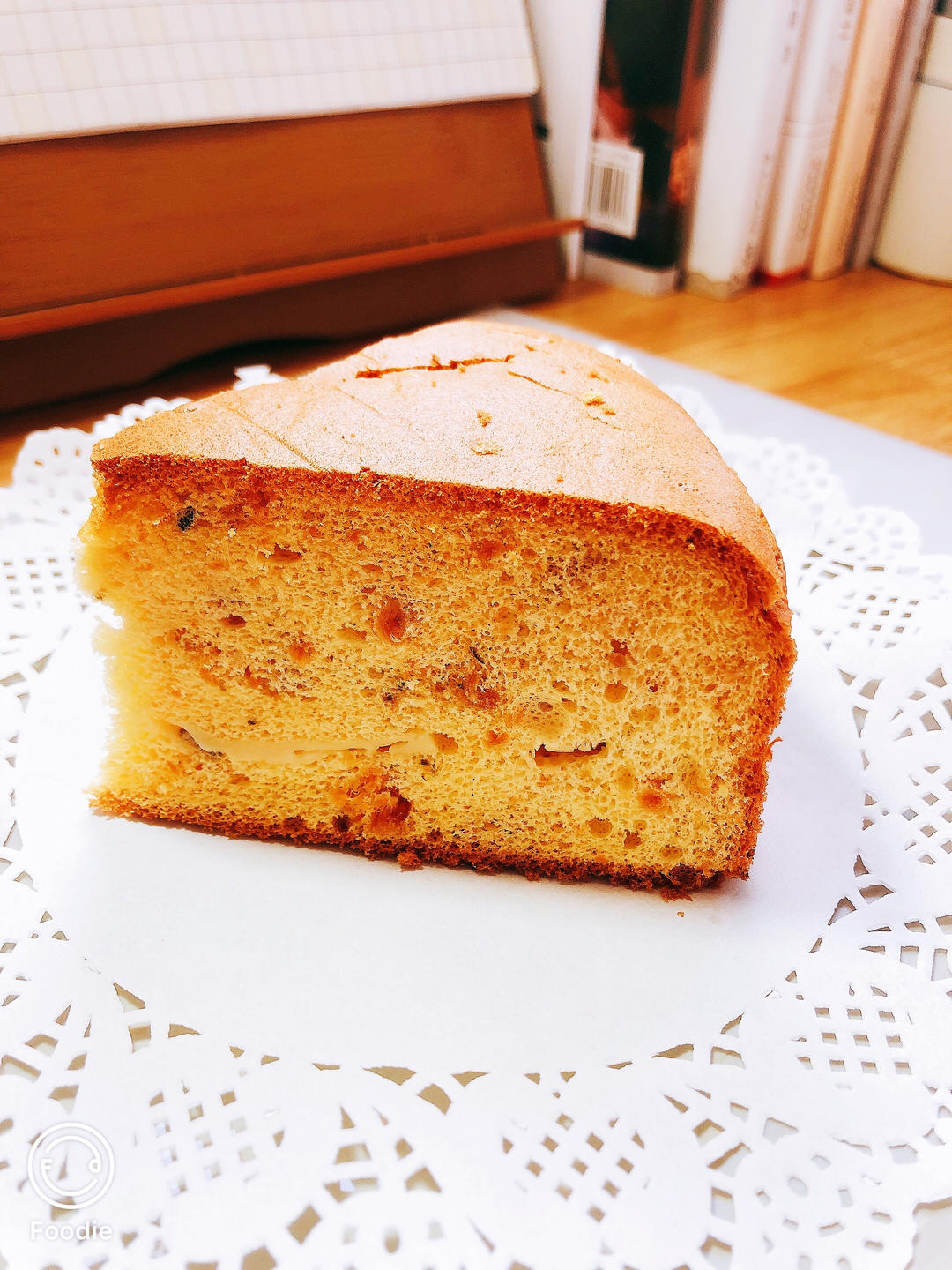 香葱肉松爆浆芝士戚风蛋糕