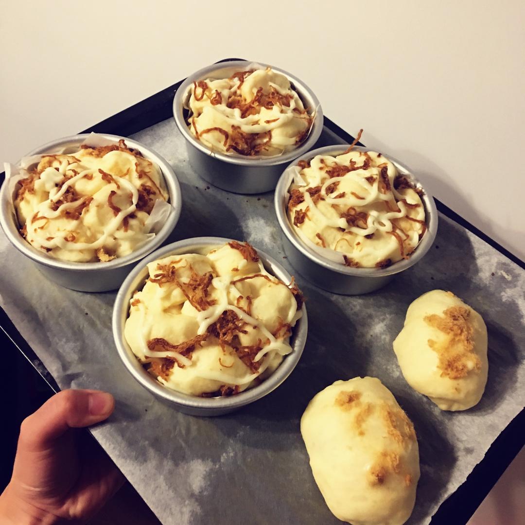 肉松手撕面包—超软会爆浆的面包哟