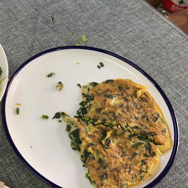 【减脂期】无油菠菜鸡蛋饼