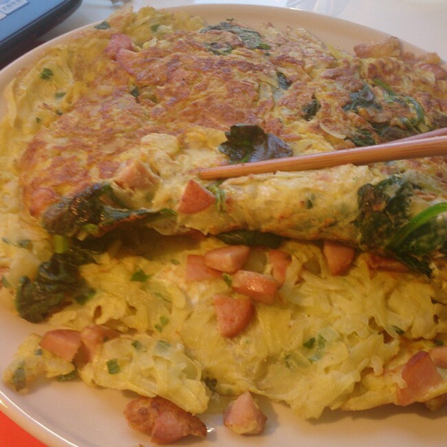 香煎土豆丝鸡蛋饼