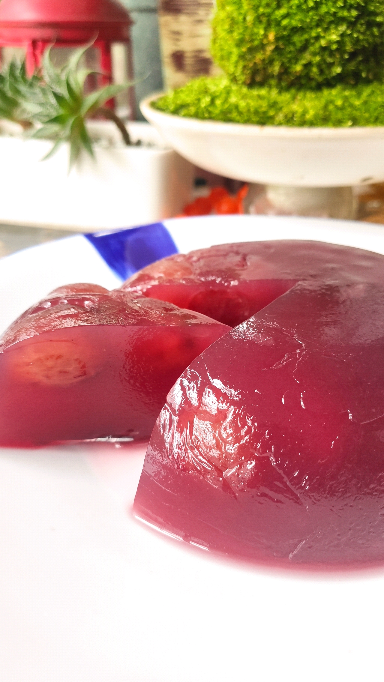 用葡萄皮做的水晶葡萄果冻，简单好吃