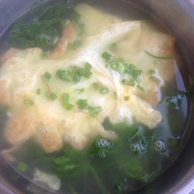 豌豆尖蛋汤的做法