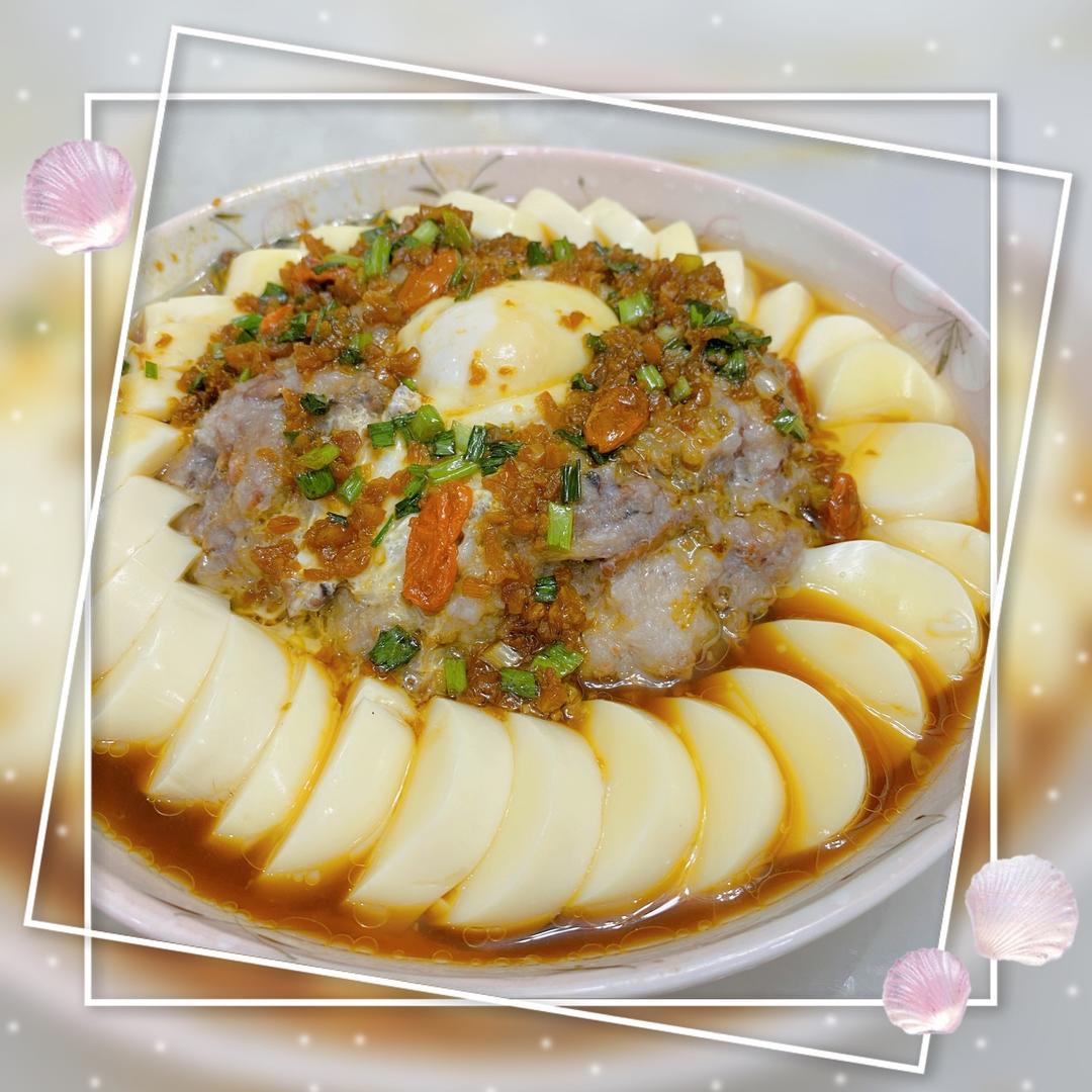 日式豆腐蒸肉饼