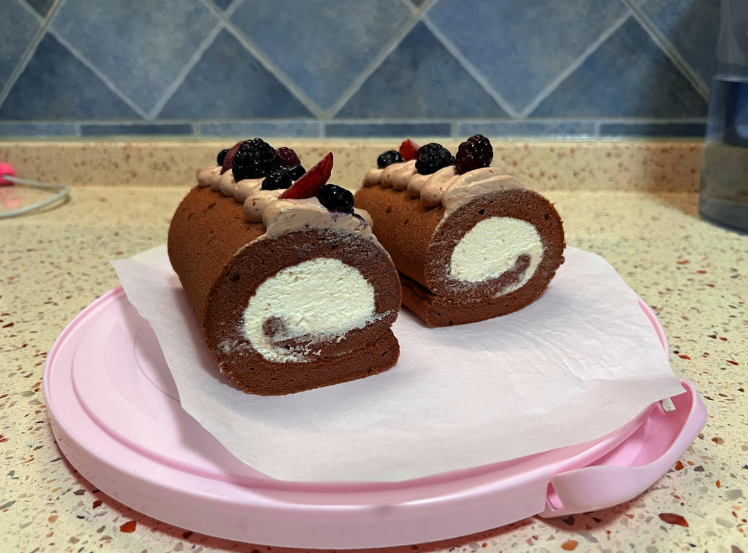 蛋糕卷这样做‼️不掉皮不开裂（小视频食谱）