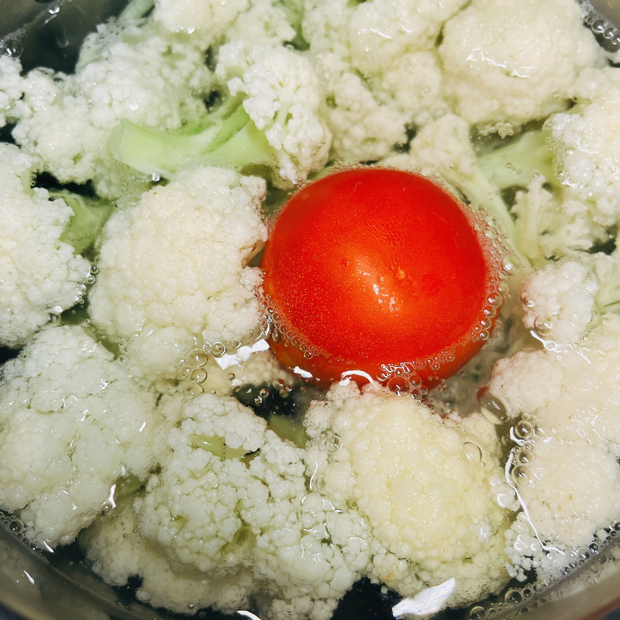 美味下饭菜～番茄酸汤花菜🥗🥢的做法 步骤3
