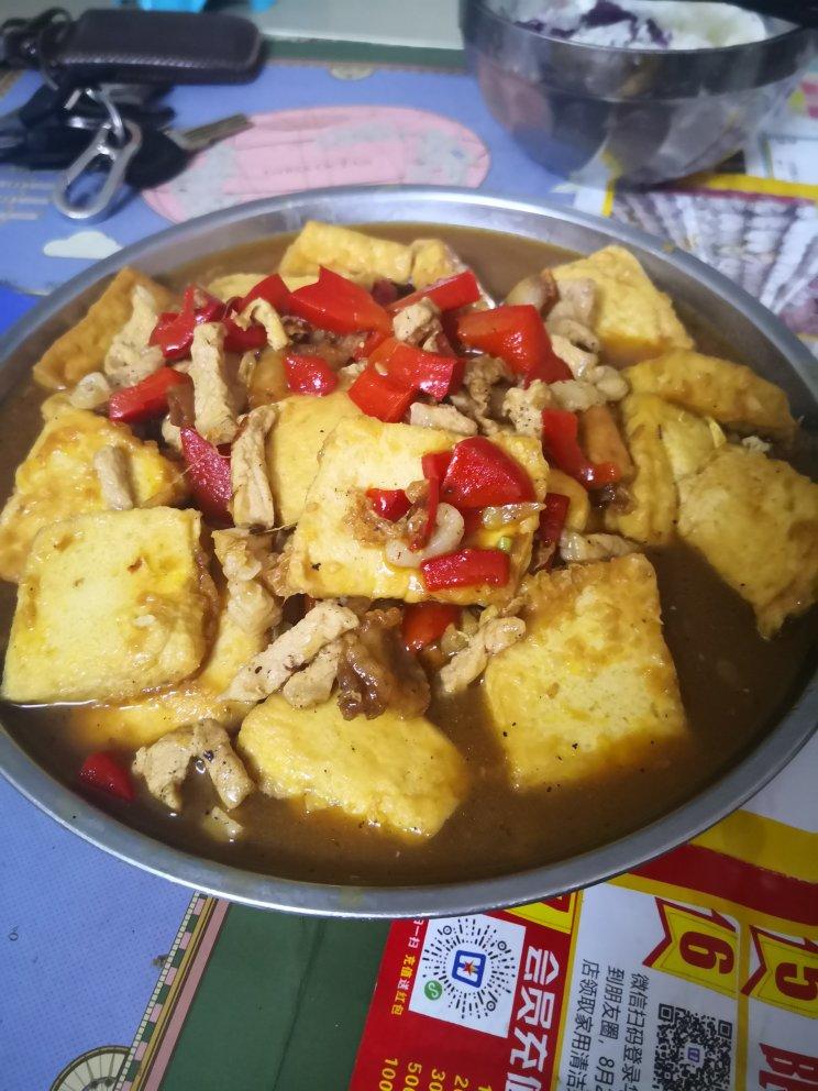 焖煎豆腐