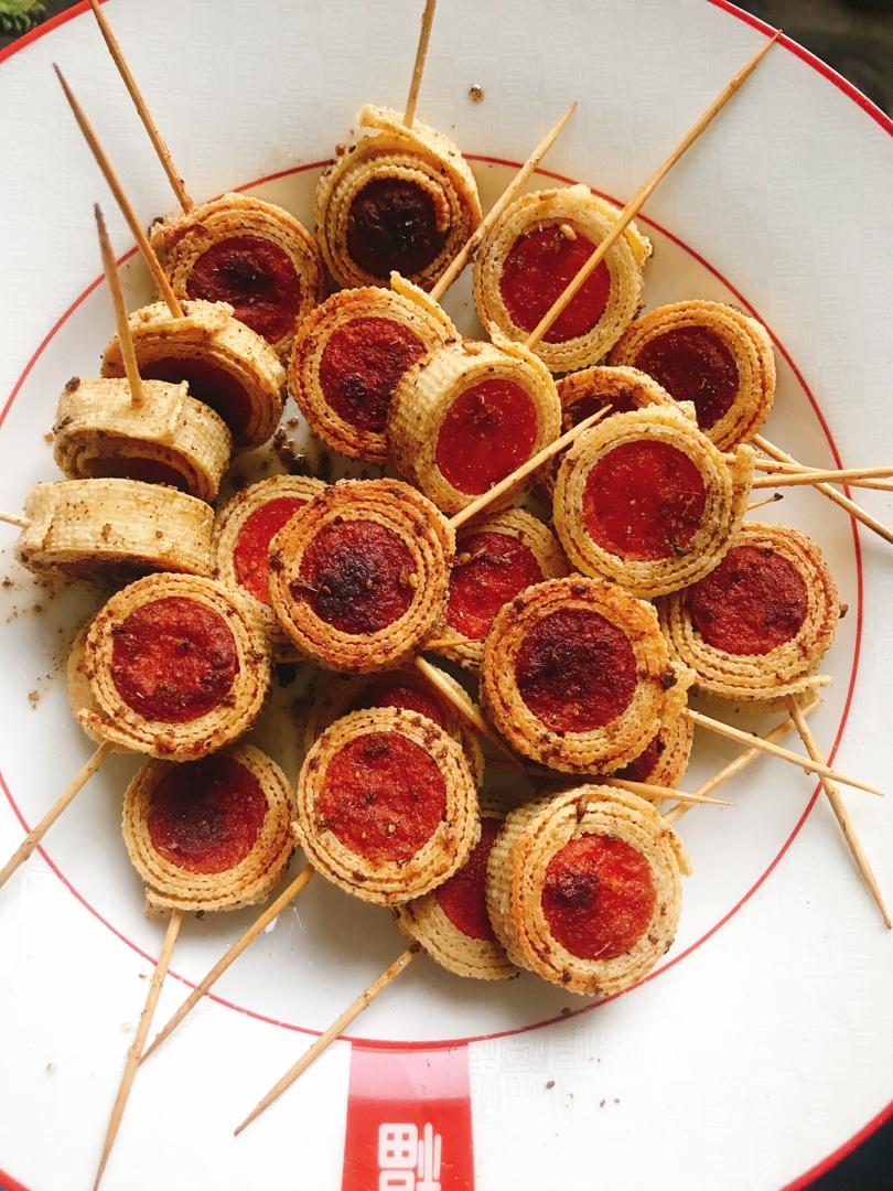 🔥爆好吃的豆皮香肠卷～馋哭隔壁小孩了