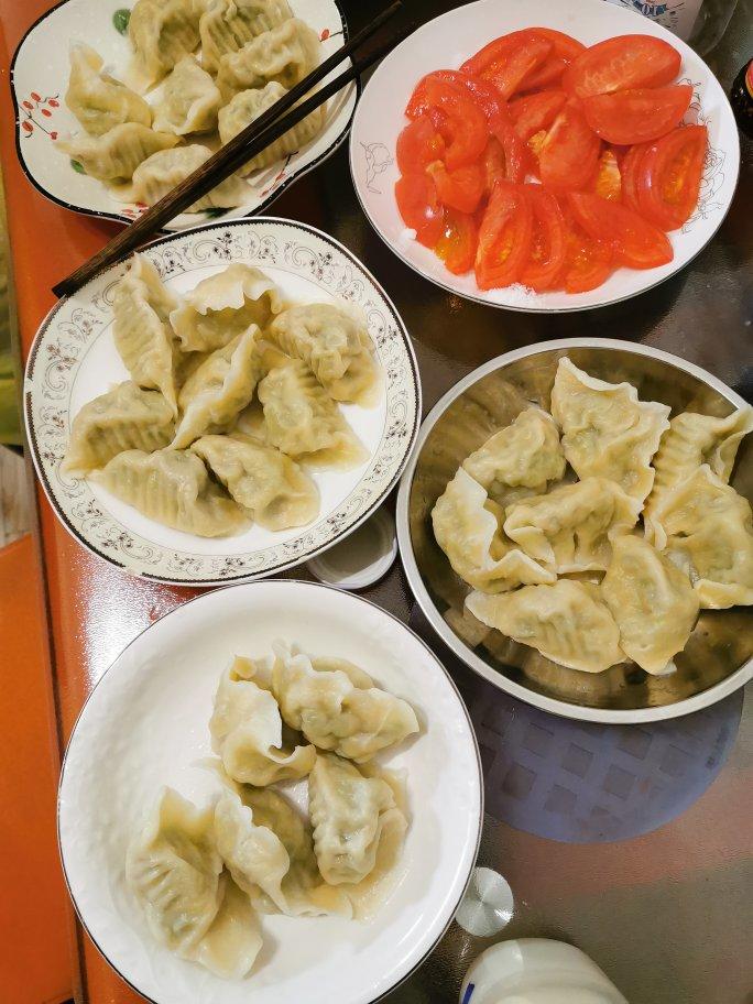 中餐厅的长豇豆馅水饺