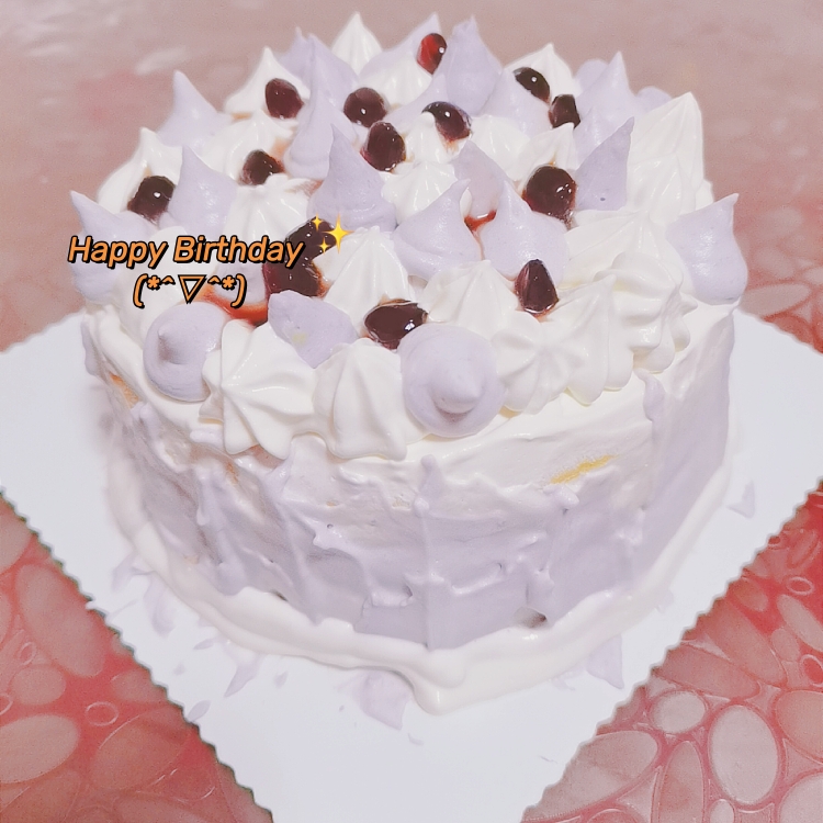 芋泥波波蛋糕（给自己的生日蛋糕）的做法