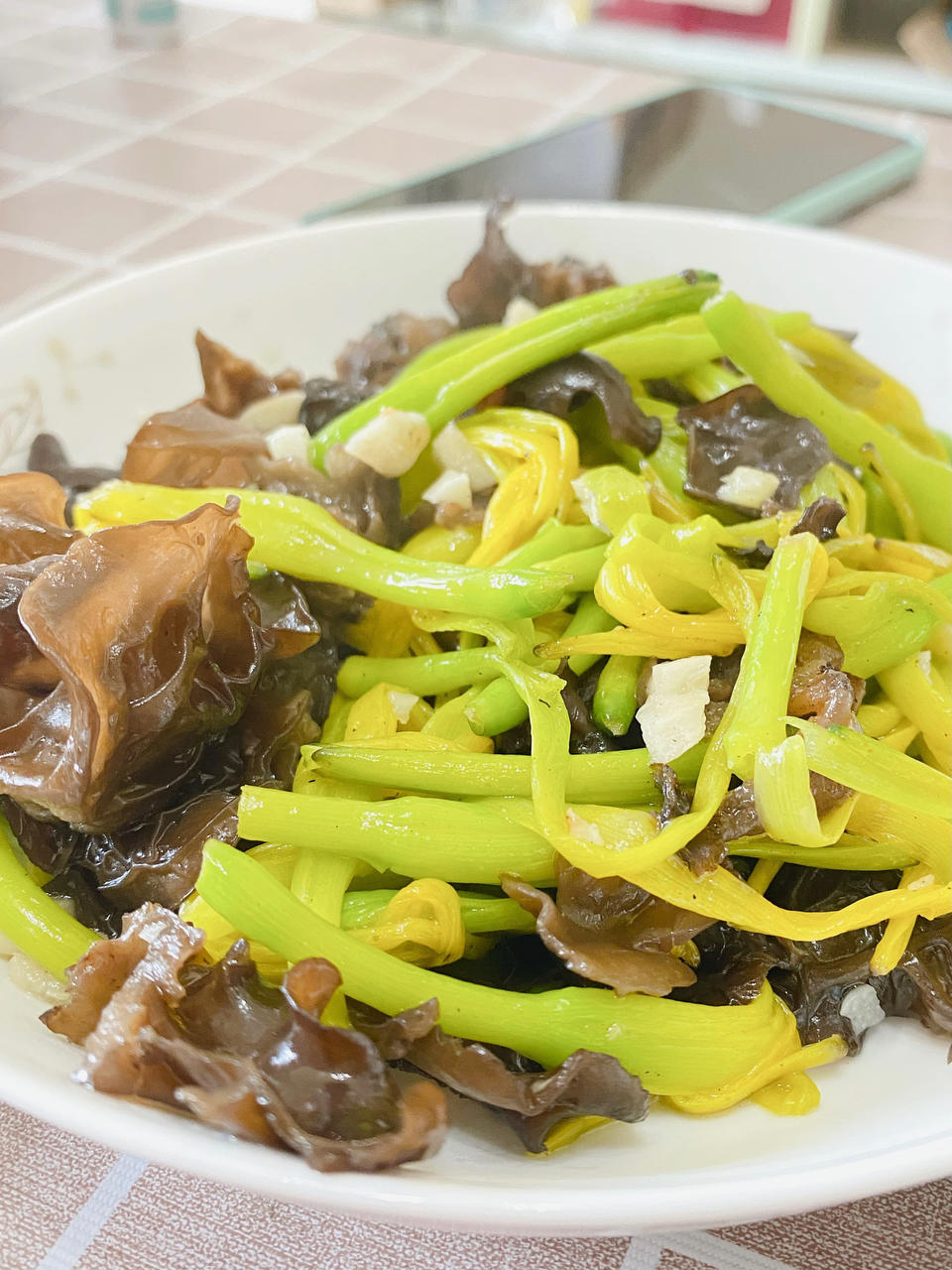 黄花菜炒木耳的全部作品