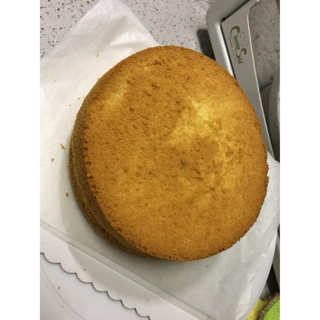 6寸原味戚风蛋糕