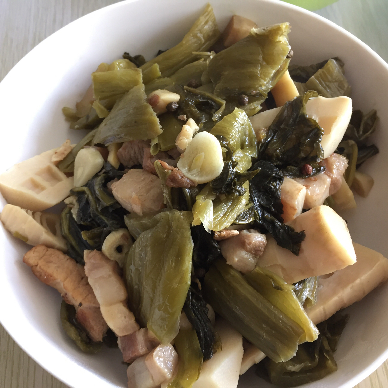 苦笋酸菜粉丝汤
