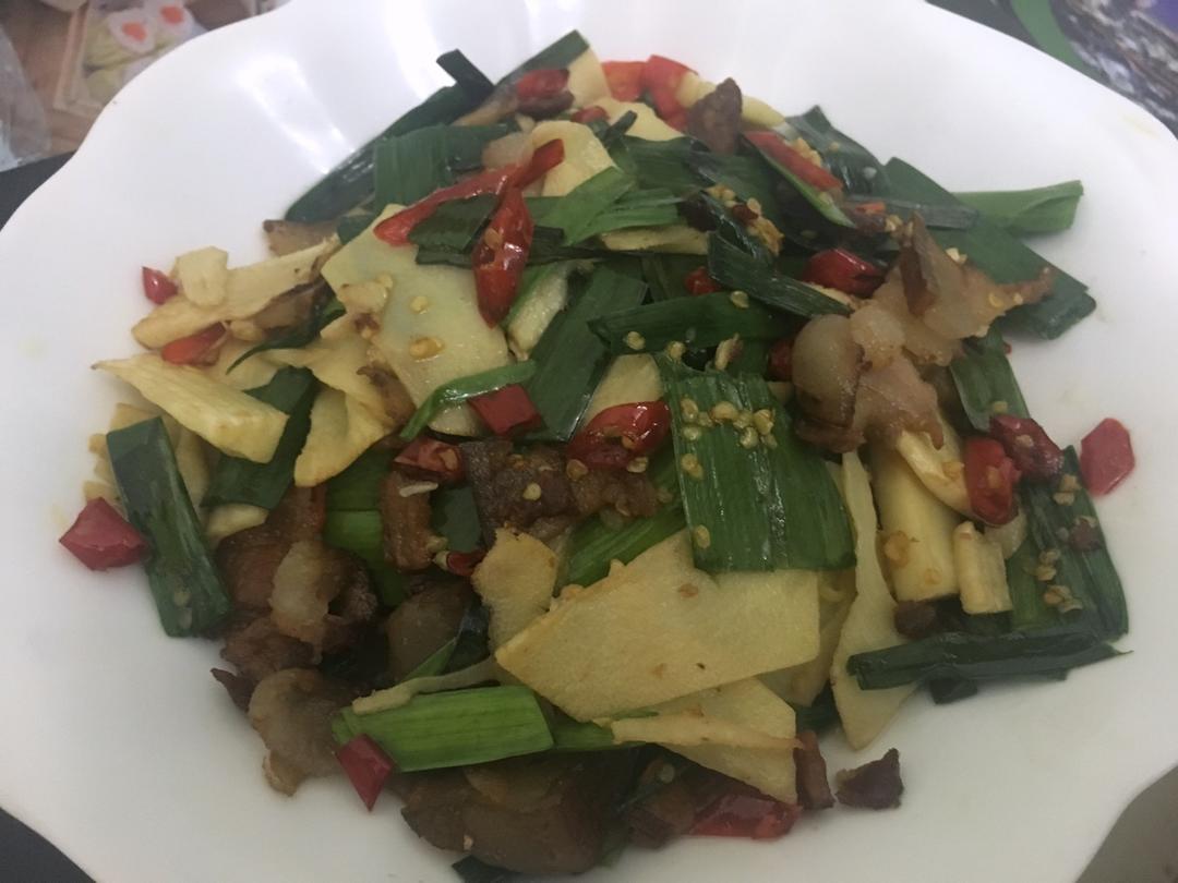冬笋炒腊肉