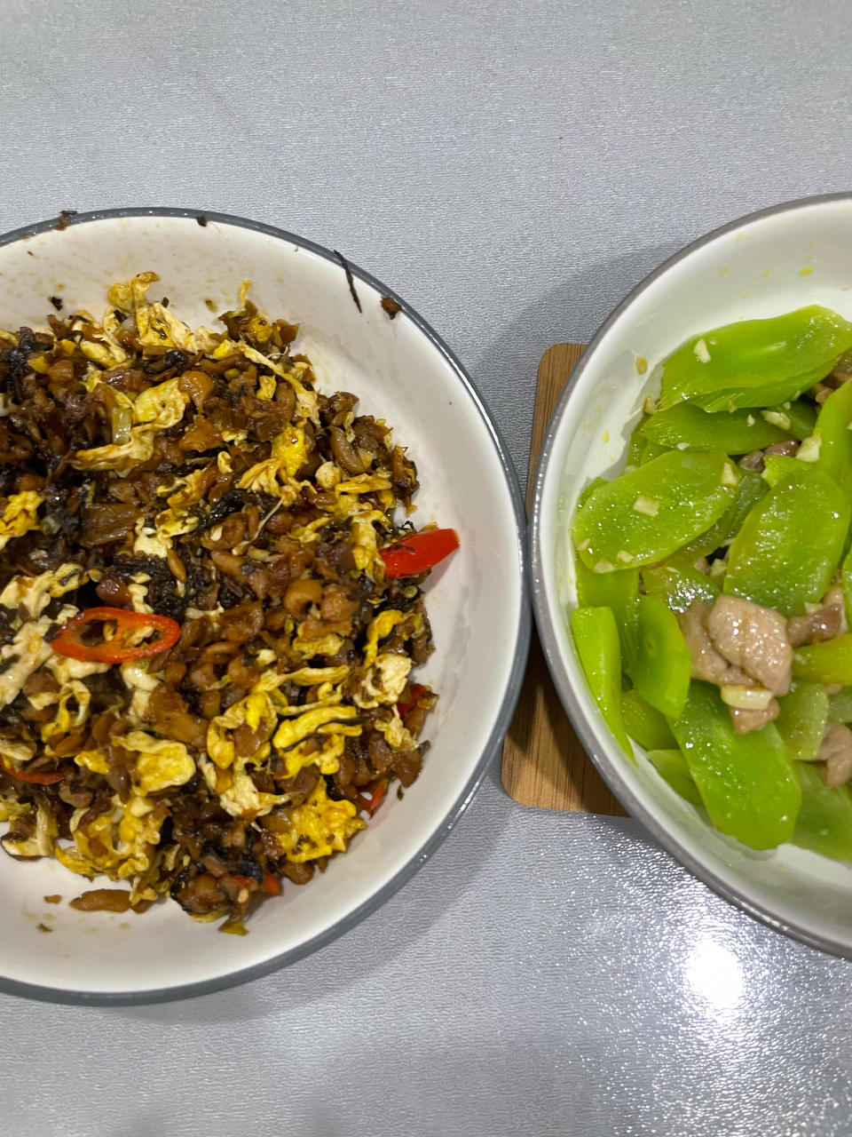 鸡蛋炒外婆菜(下饭菜)