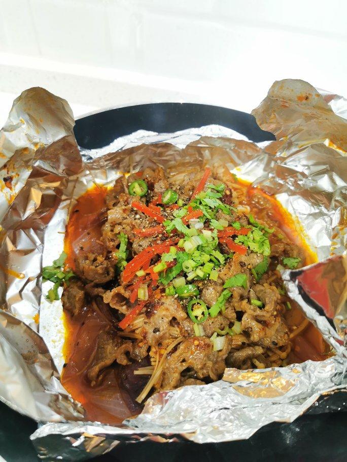 平底锅锡纸牛肉（超快手）