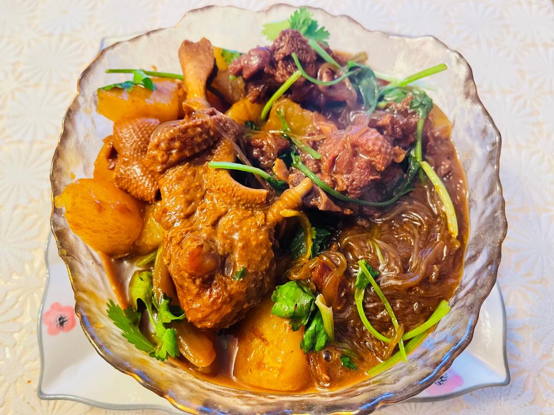 土豆🥔粉条烧鹅肉