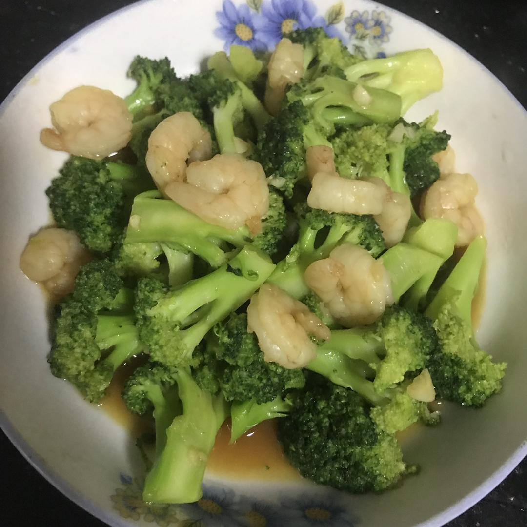 西兰花炒虾仁🍤