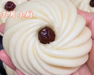 枣花馒头 造型馒头 好看又好吃 附细节视频详解