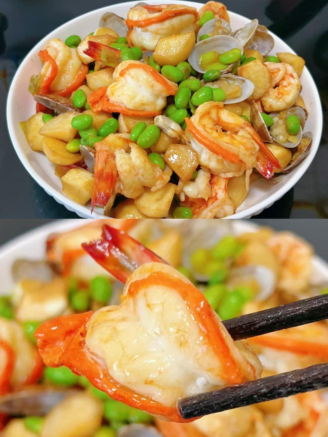 茭白烩三鲜(减脂瘦身)