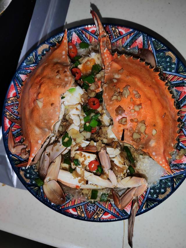 蒜蓉粉丝蒸梭子蟹