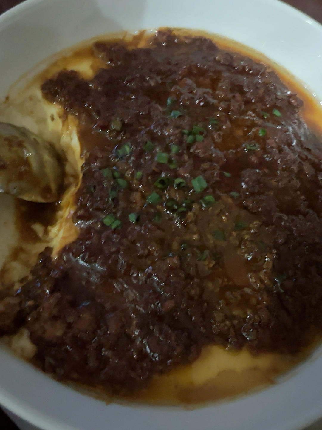 嫩滑无比的肉沫鸡蛋羹