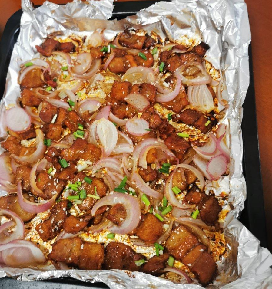 烤箱版土豆烤五花肉