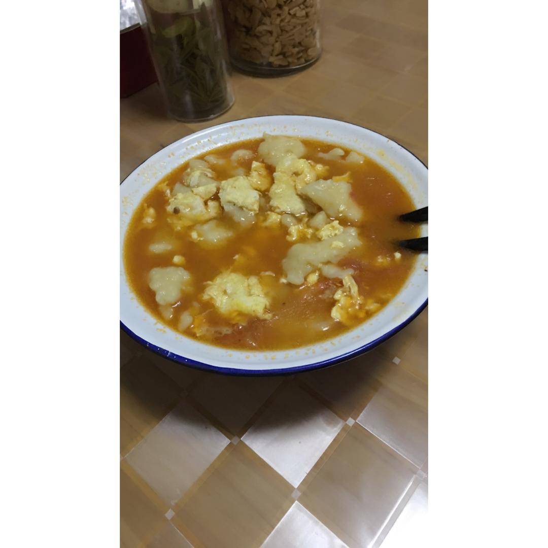 番茄鸡蛋疙瘩面