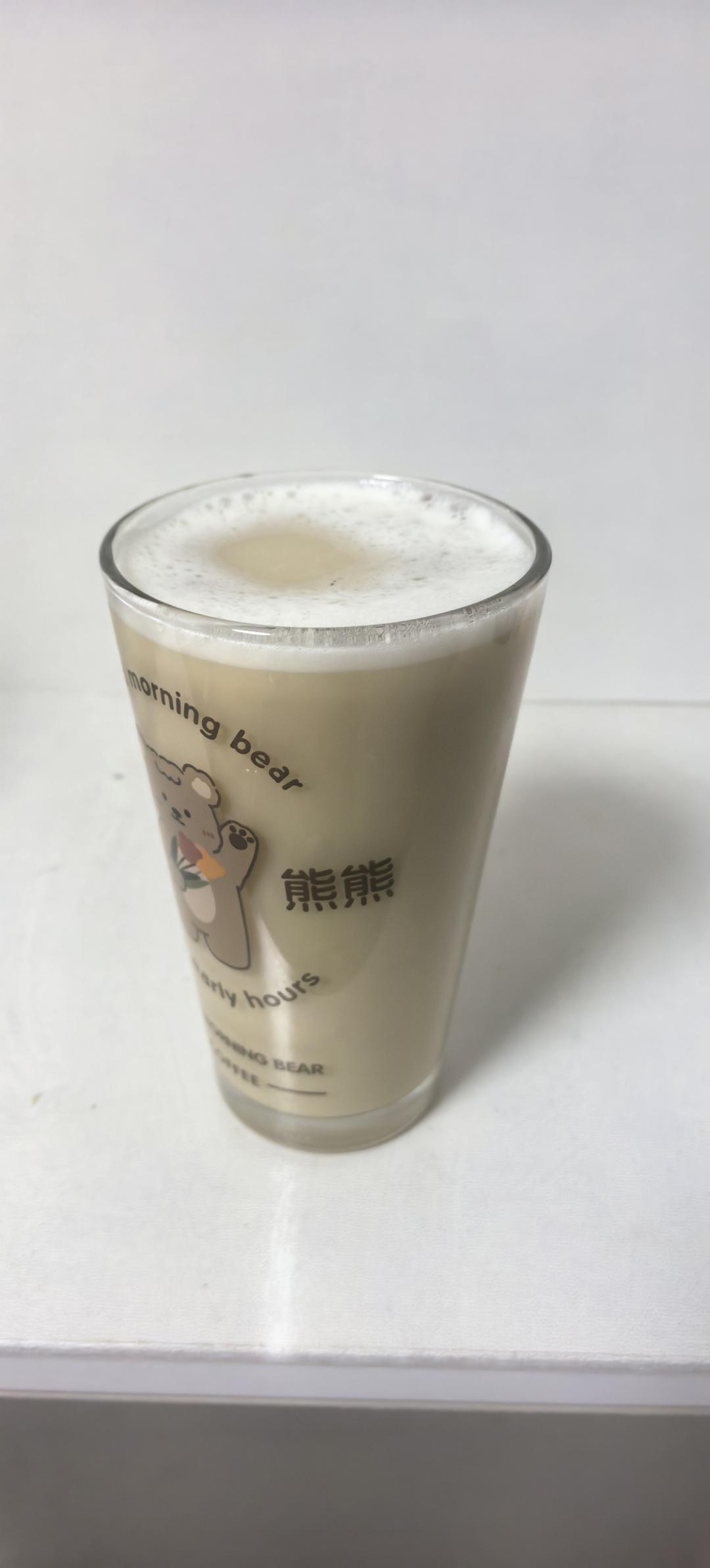 冰豆浆拿铁☕️就差根儿油条了