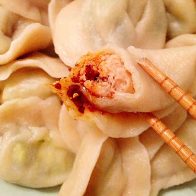 虾仁玉米鸡肉饺子