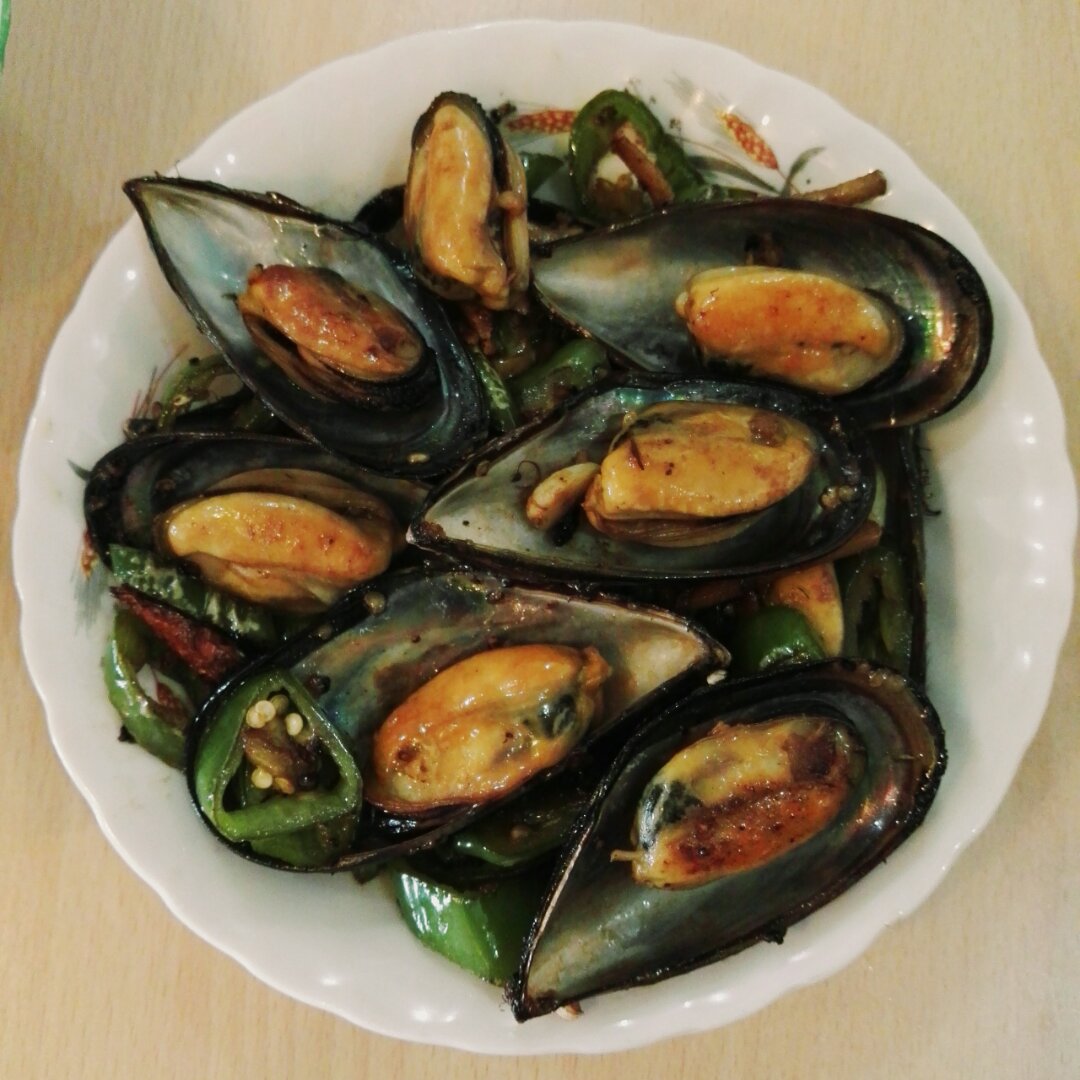 辣椒炒海虹
