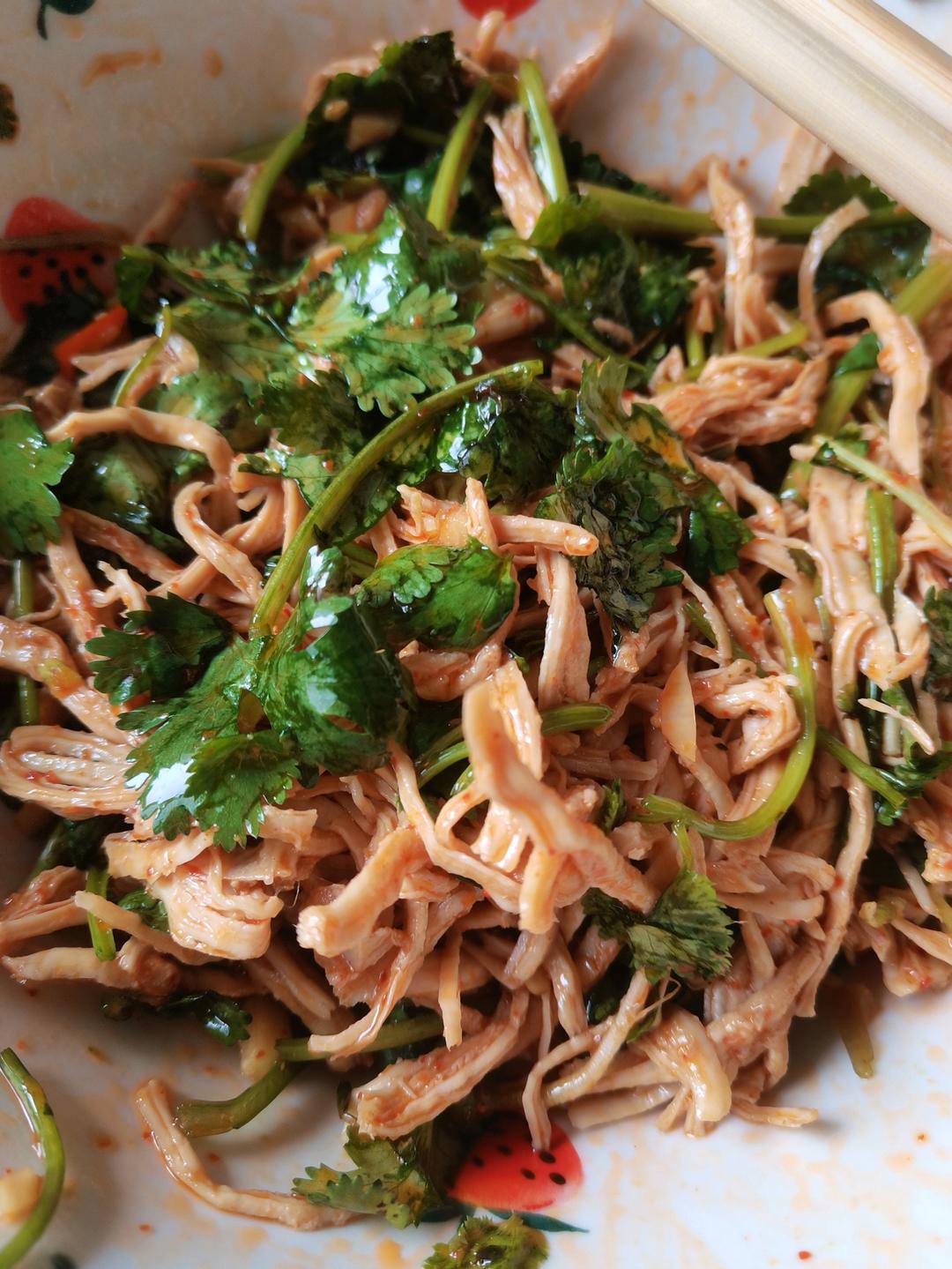 鸡胸肉这样做巨好吃❗️凉拌鸡丝😋低脂高蛋白