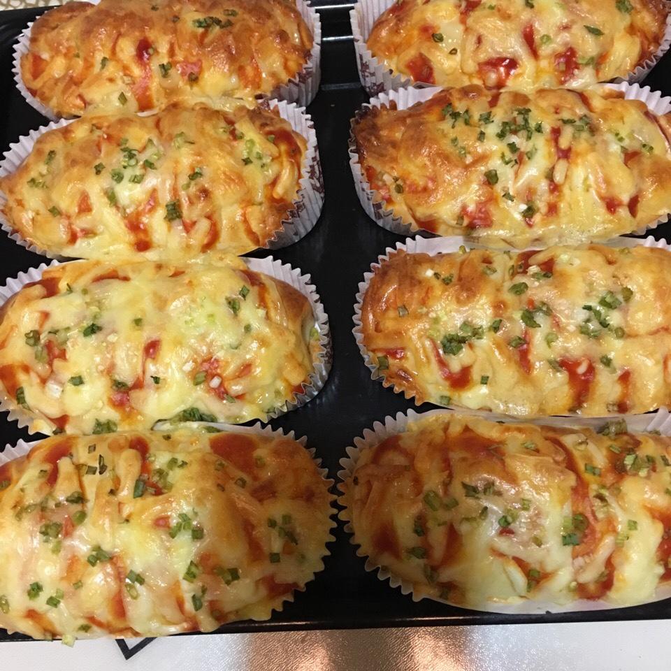 香葱芝士肉松面包