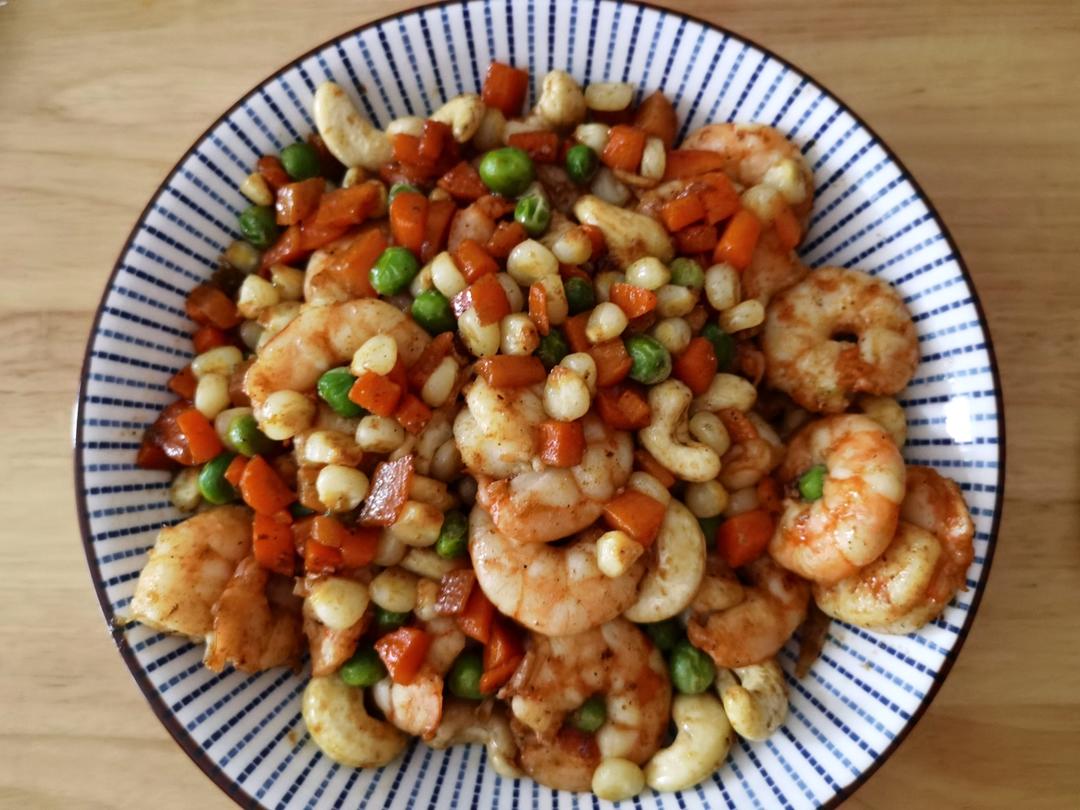 虾仁玉米豌豆粒